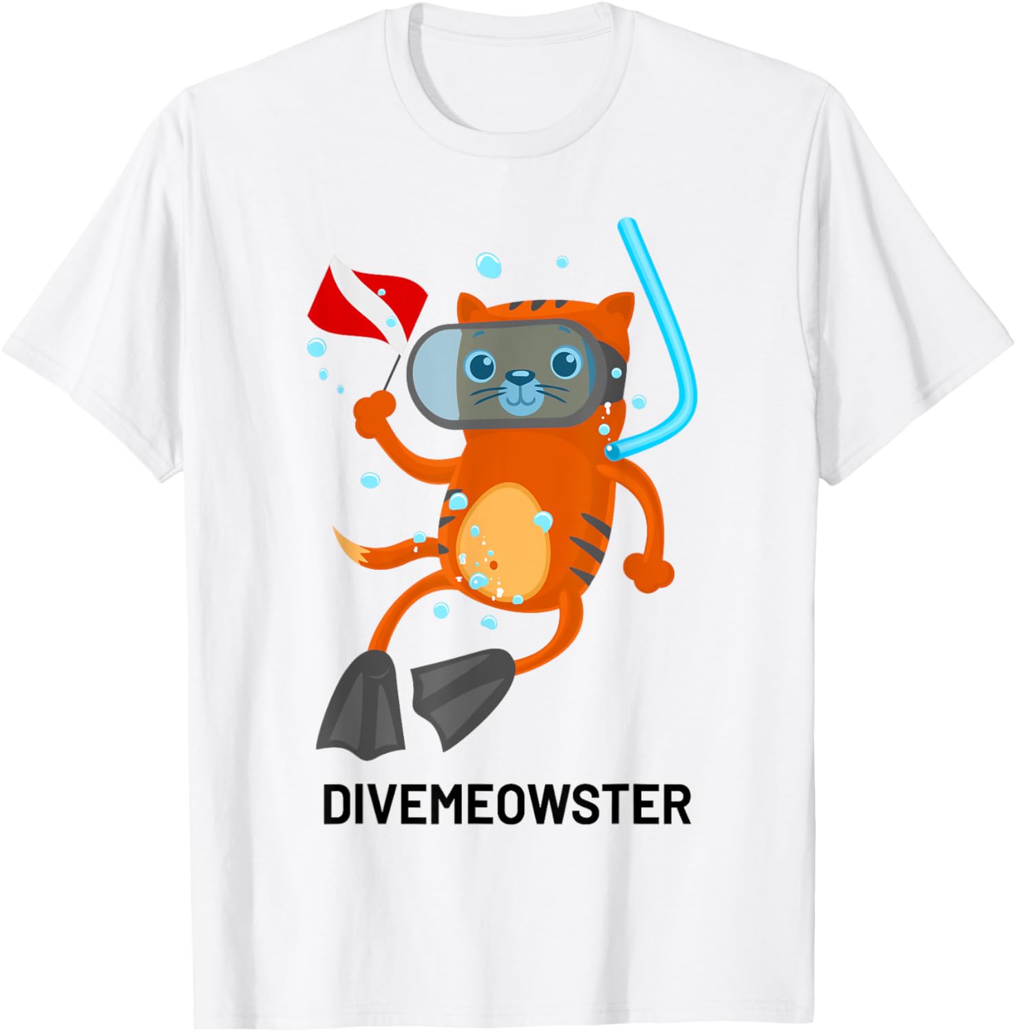 Cat Scuba Diving Tee
