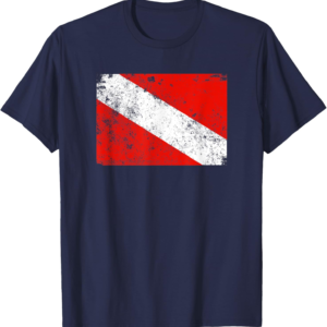 Diving Flag Vintage Worn Diving T-Shirt