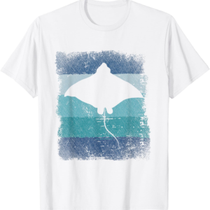 Ocean Animal Manta Ray Scuba Diving T-Shirt