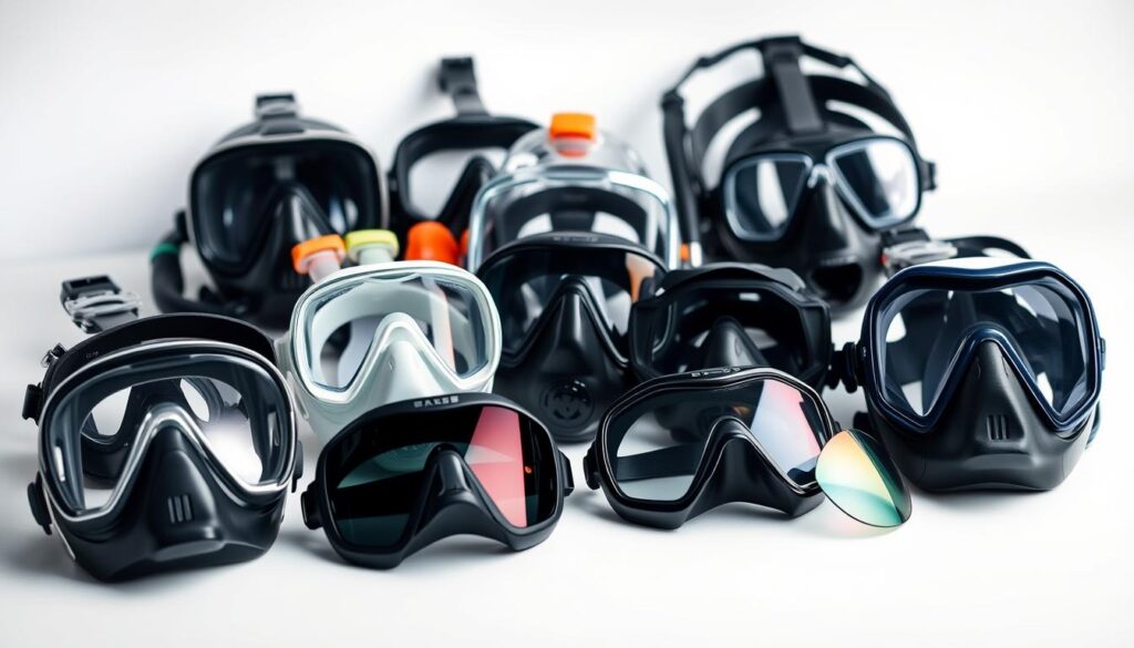 scuba mask types